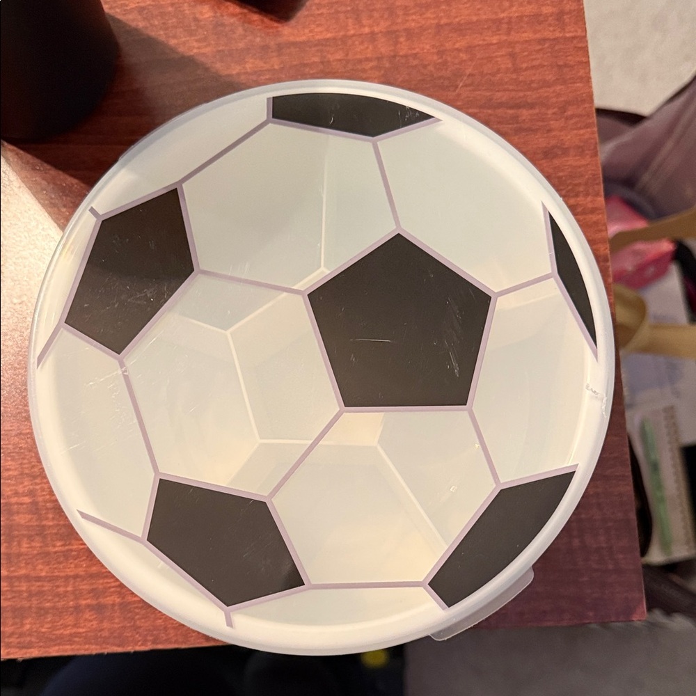 Soccer Ball Design Food Storage Container